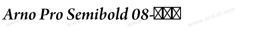 Arno Pro Semibold 08字体转换